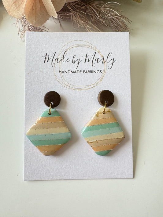 Pastel stripe dangle